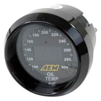AEM 30-0302 X-Series Water//Trans//Oil Temp Gauge 100-300 Degrees 2-1//16/" Dia