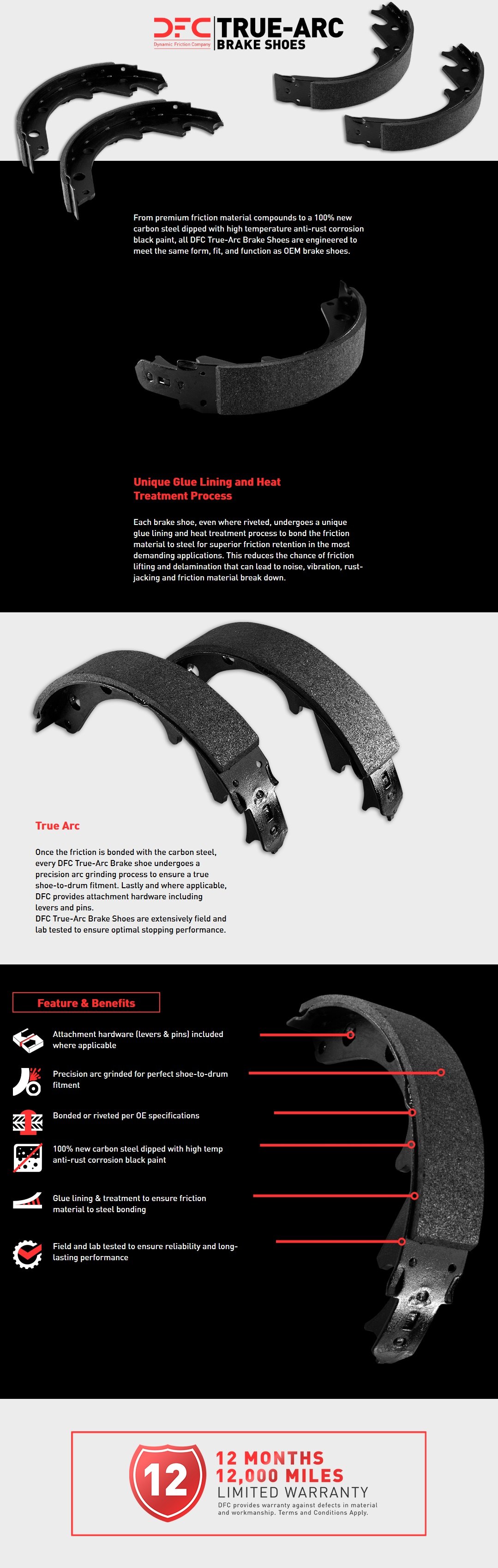 Brake Shoes Features