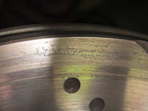 Surface Crazing or Cracking on Brake Discs