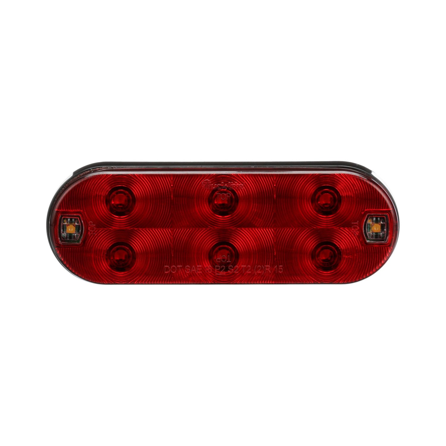 6 piece Truck-Lite 4/" LED Fit /'N Forget M//C Adapter